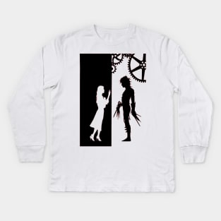 Edward Scissorhands and Kim Boggs Kids Long Sleeve T-Shirt